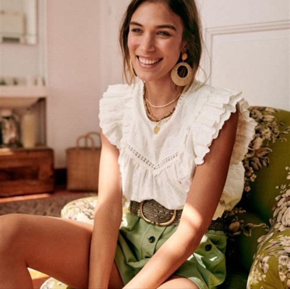 Sezane Clarysse Blouse Fr 36 US4